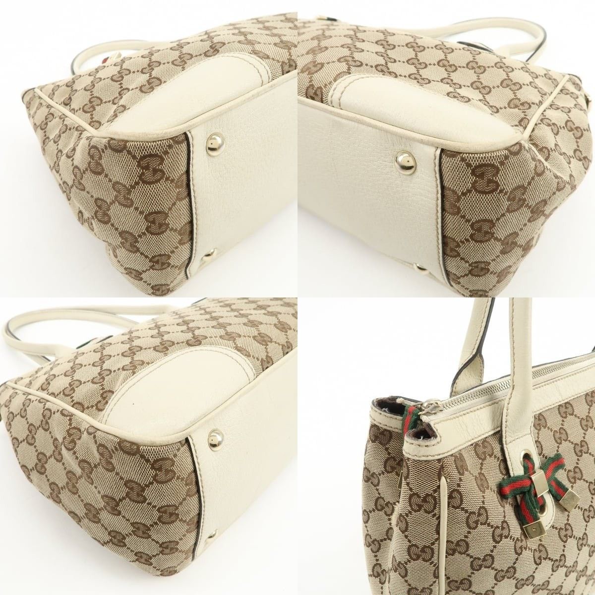 Gucci Gucci Princy GG Supreme Canvas & Leather Tote Brown Size ONE SIZE - 5 Thumbnail