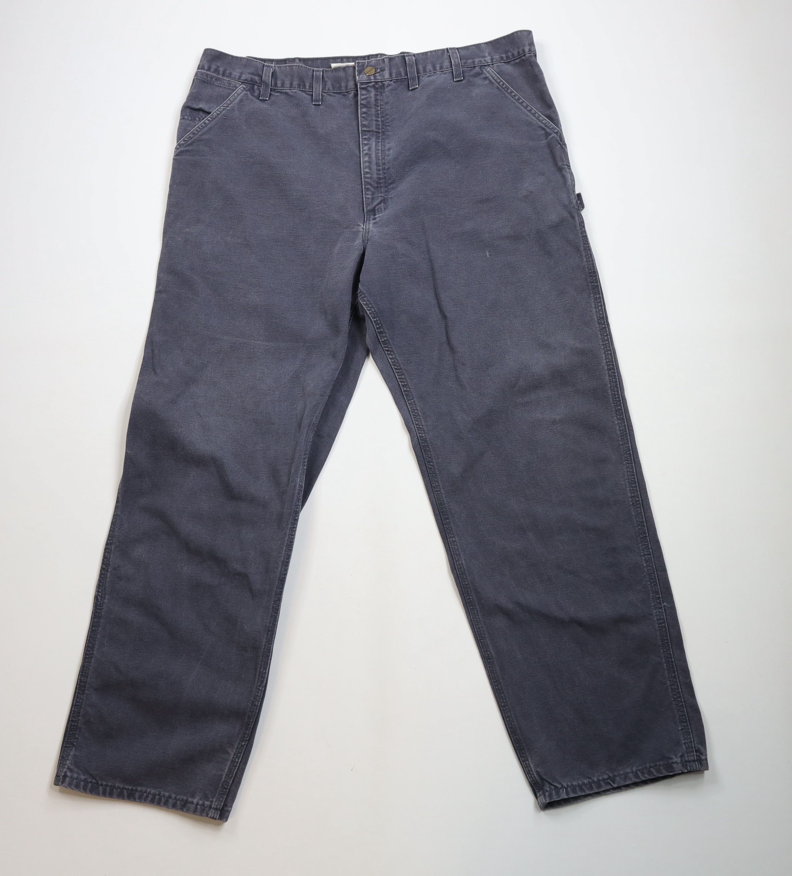 Carhartt × Vintage Vintage Y2K Carhartt Wide Leg Dungaree Pants Petrol Blue Size US 44 / EU 60 - 1 Thumbnail