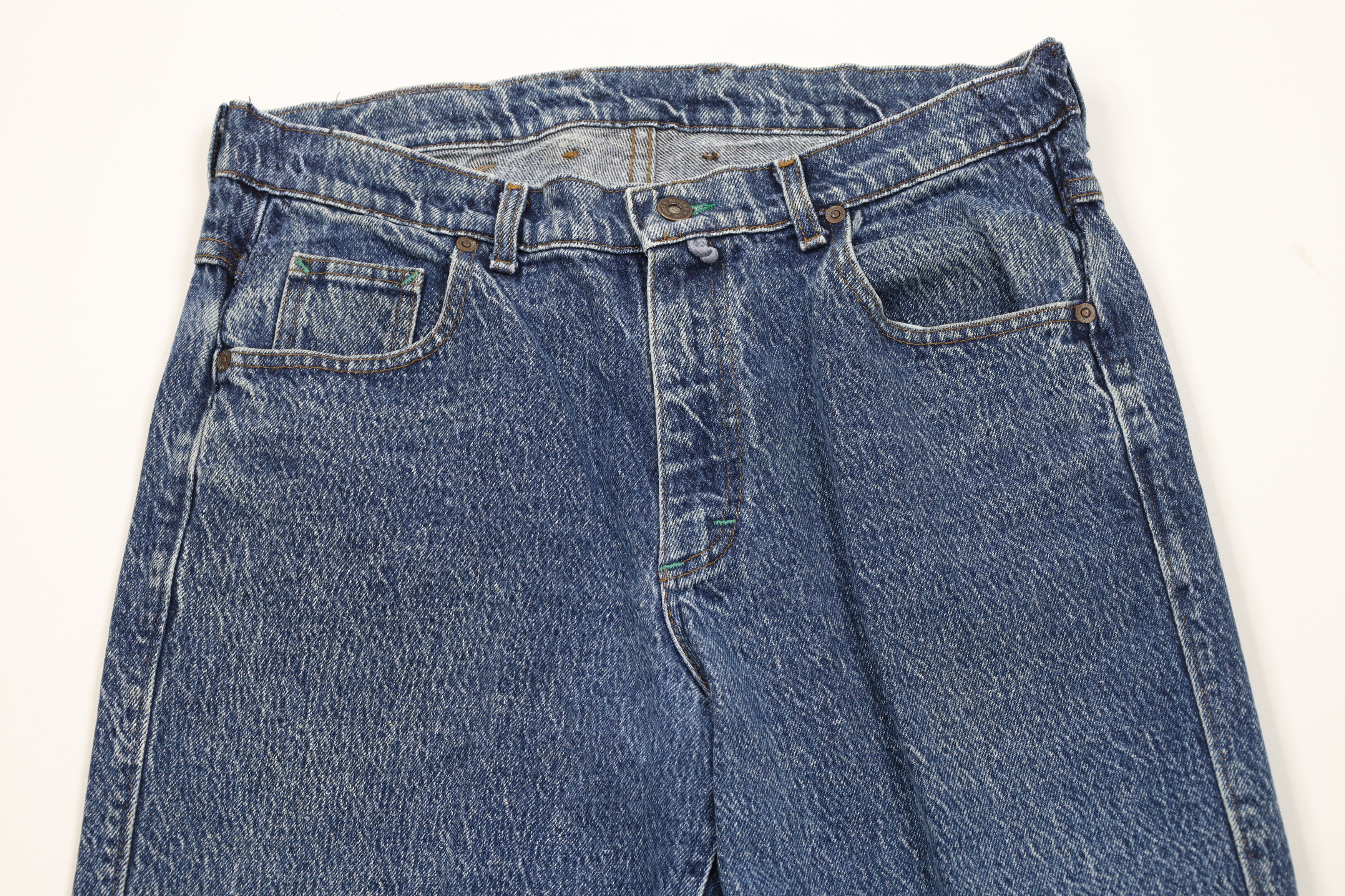 Lee Vintage 90s Lee Wash Straight Leg Denim Jeans Blue USA Size US 34 / EU 50 - 2 Thumbnail