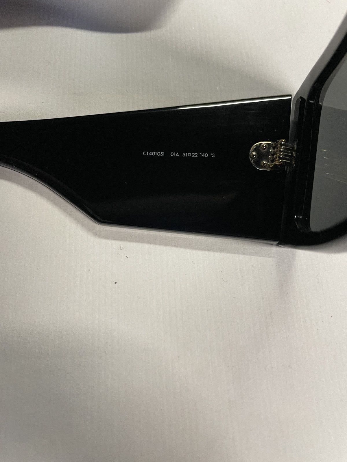 Celine CELINE CL40105I 01A Flat Top Sunglasses Black/Black Lens Size ONE SIZE - 9 Thumbnail