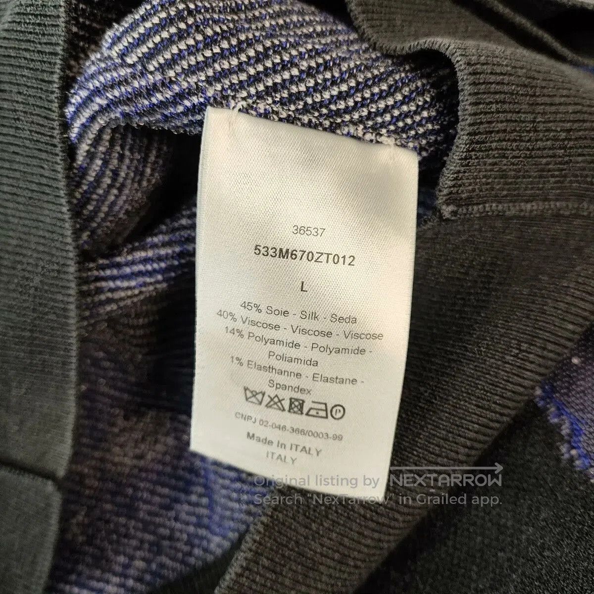 Dior Dior Knit Tie. Size US L / EU 52-54 / 3 - 5 Thumbnail