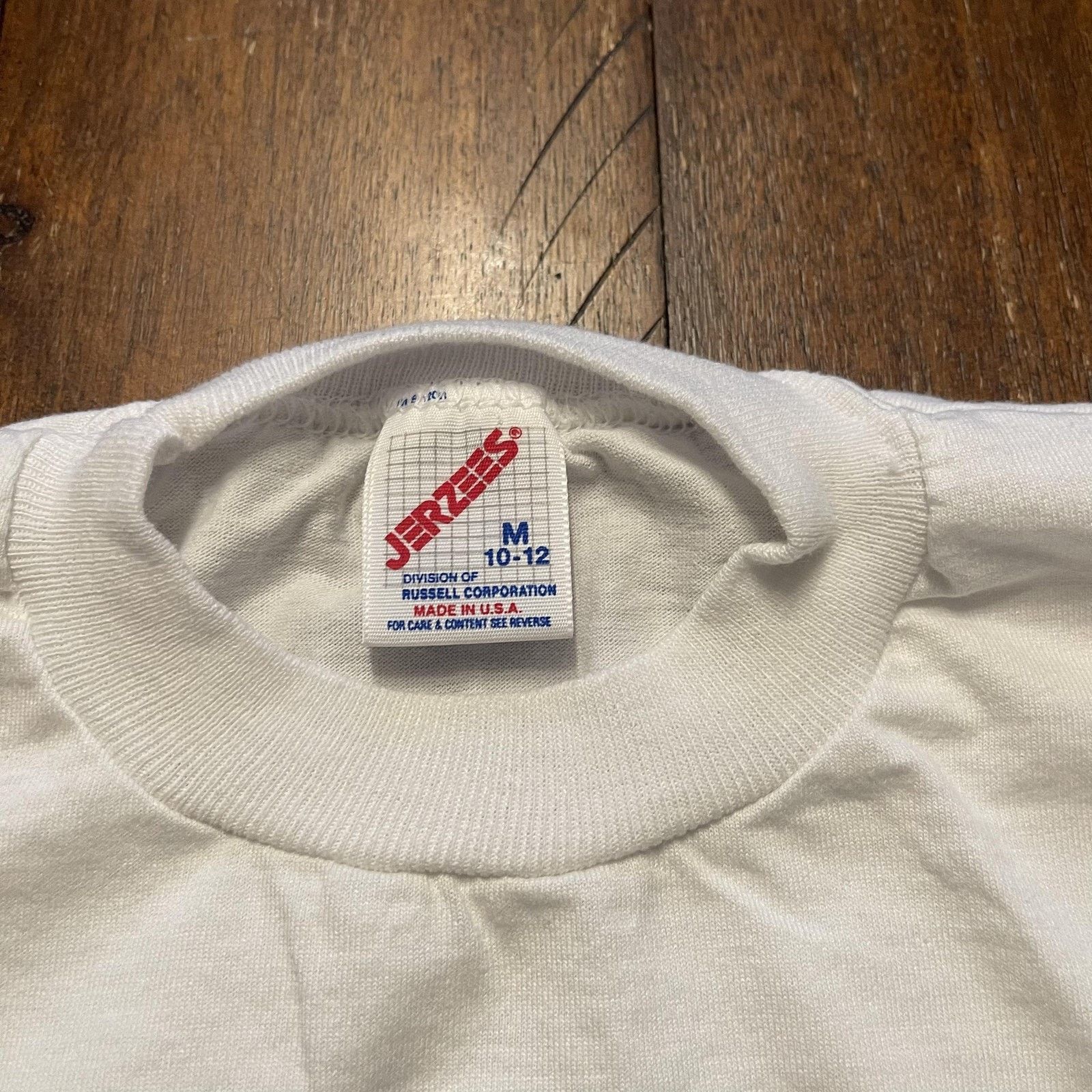 Jerzees Vtg Gymnastics Shirt Youth Medium 10-12 White Cartoon Animal Size US XXS / EU 40 - 4 Thumbnail