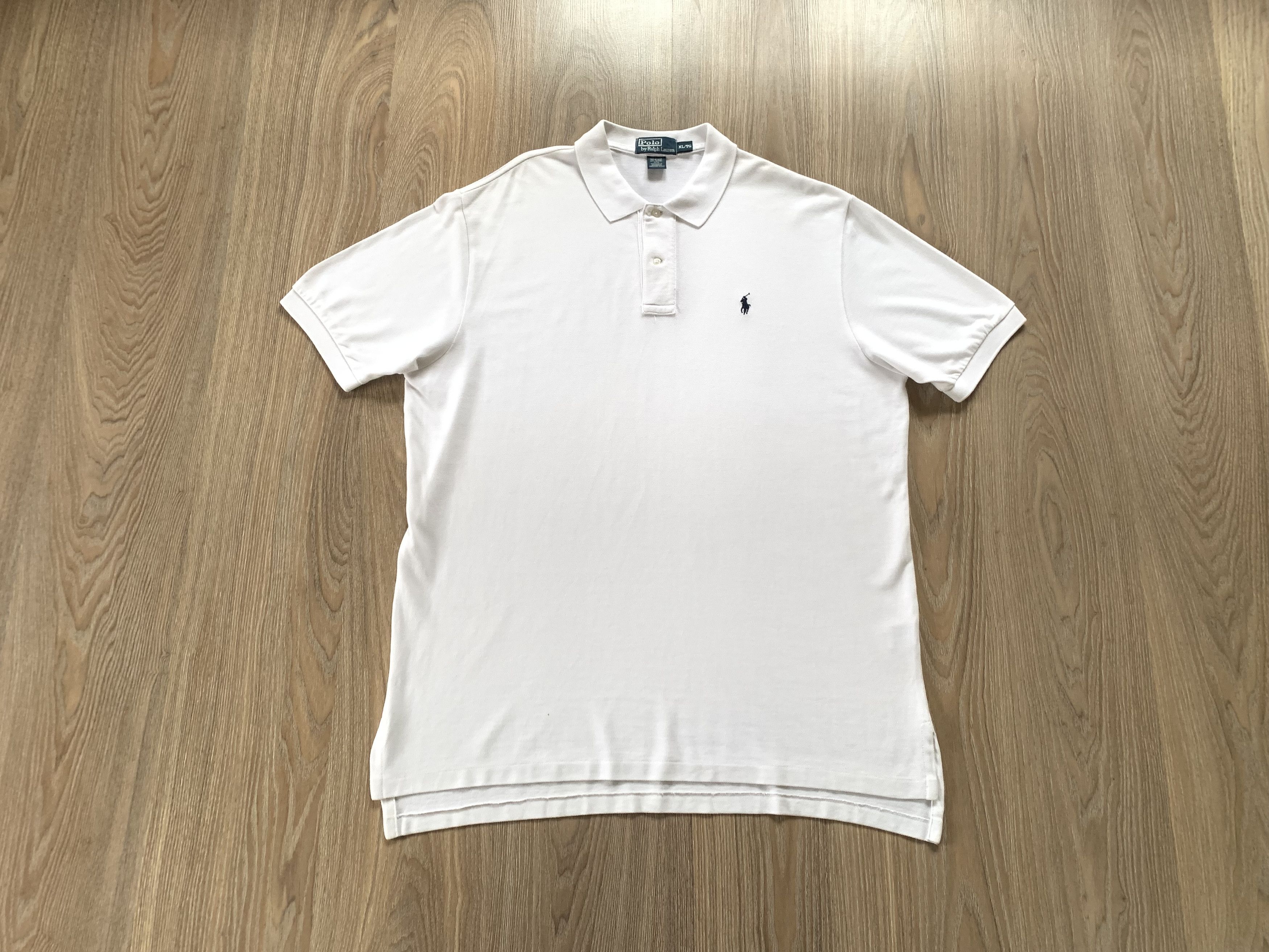 Polo Ralph Lauren Vintage Polo Ralph Lauren Cotton White Polo Size US XL / EU 56 / 4 - 1 Thumbnail