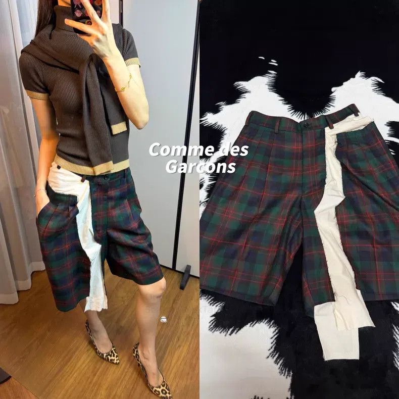 Comme des Garcons Comme Des Garcons size S Asymmetric Patched Wool Pants Size 23" - 1 Thumbnail