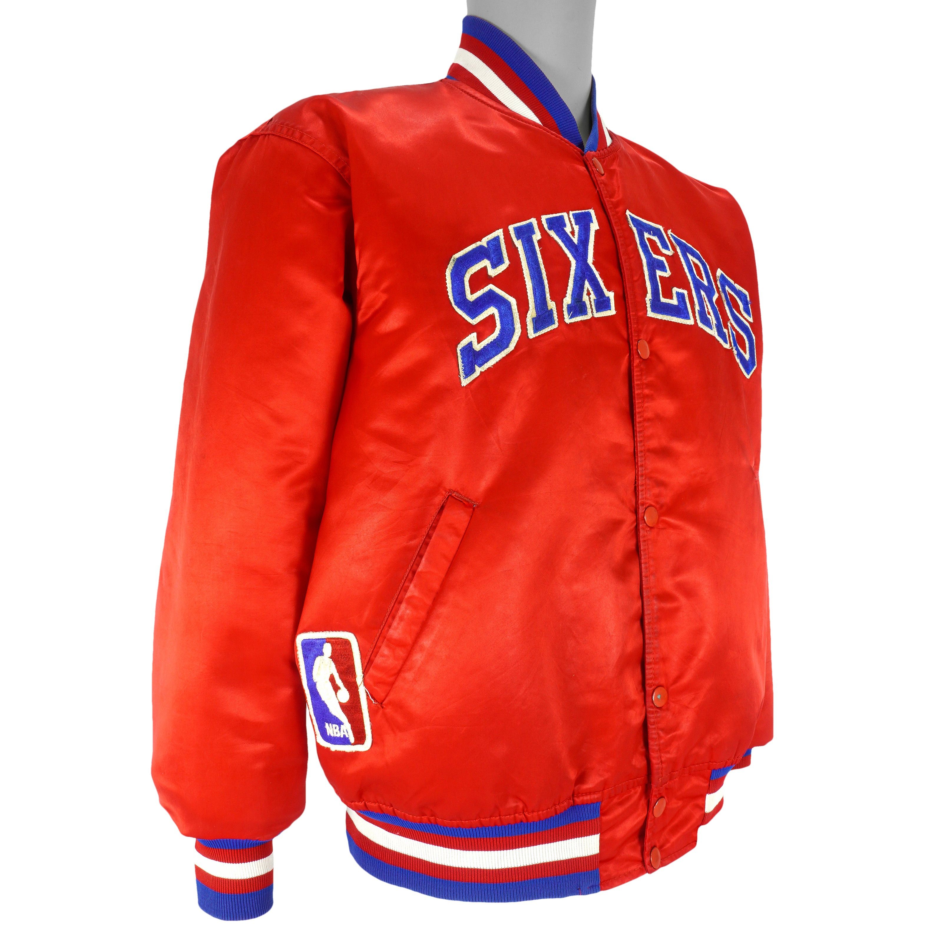 Starter NBA - Philadelphia 76ers Spell-Out Satin Jacket 1990s Size US L / EU 52-54 / 3 - 2 Thumbnail