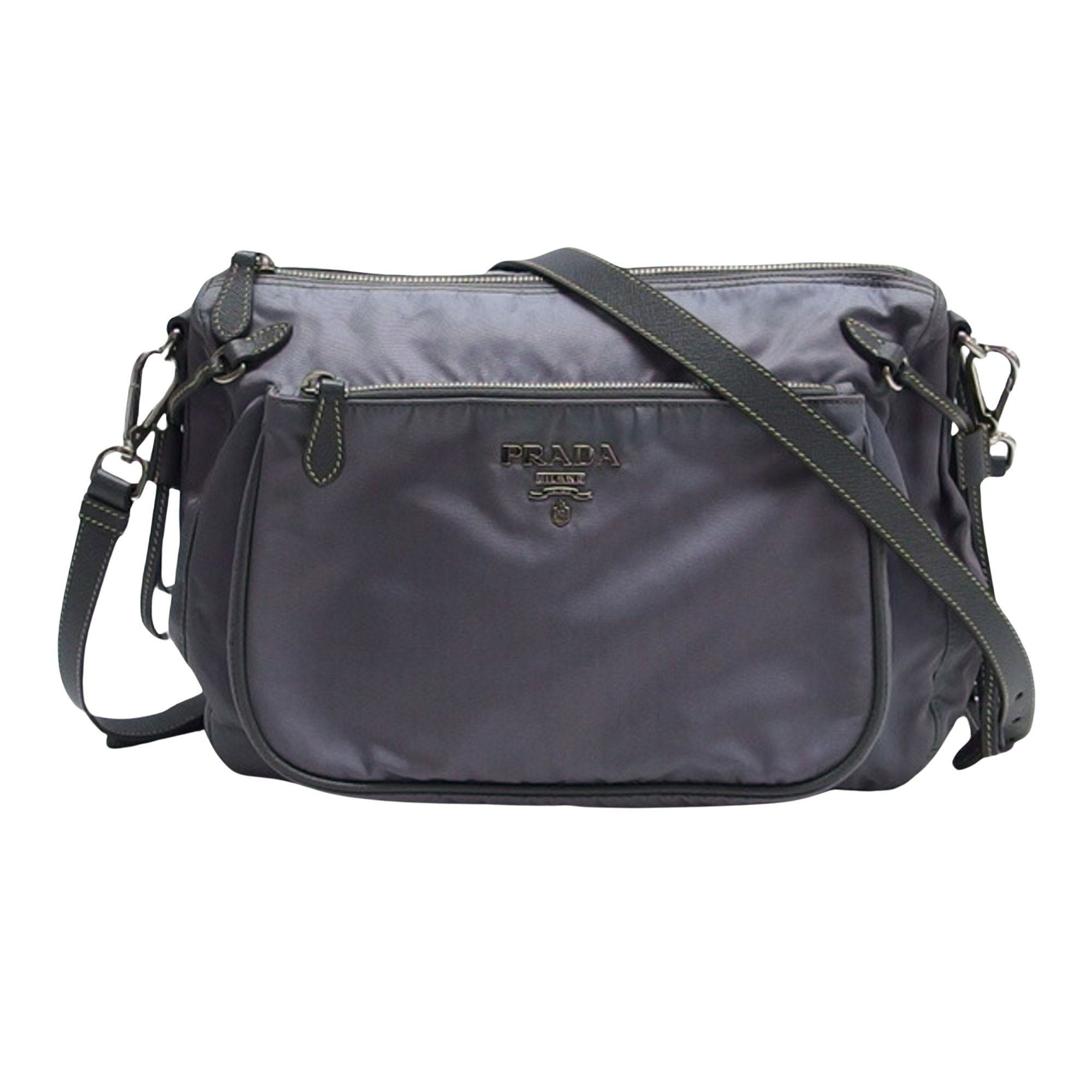 image of Prada Tessuto Shopper in Grey, Women's