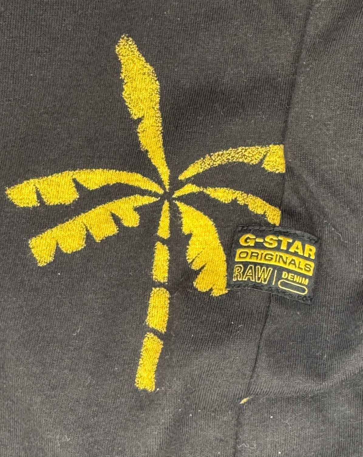 G-Star × Vintage G-Star Raw Black Palm Tree Print Oversized T-Shirt Size US M / EU 48-50 / 2 - 4 Thumbnail