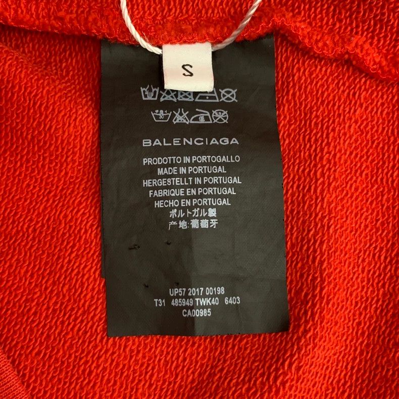 Balenciaga Balenciaga Cotton hooded long-sleeve sweatshirt embroidere Size US S / EU 44-46 / 1 - 6 Thumbnail