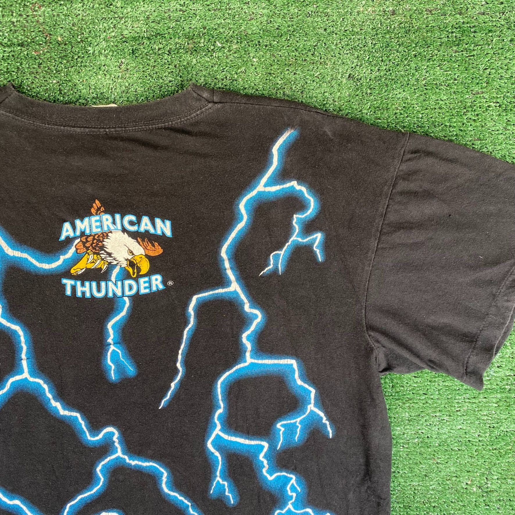 Travis Scott Vintage 90s Black Panthers Shirt American Thunder AOP Tee Size US L / EU 52-54 / 3 - 7 Thumbnail