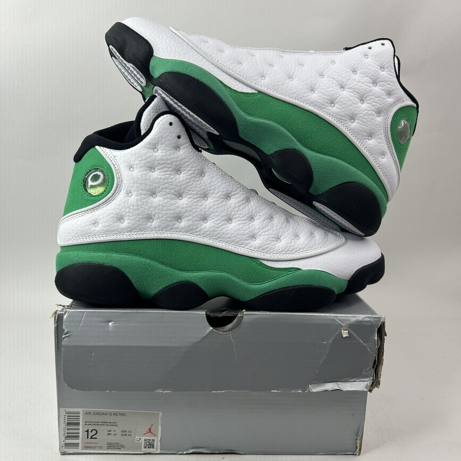 Nike Nike Air Jordan 13 Retro "White Lucky Green" 2024 Size US 12 / EU 45 - 1 Thumbnail