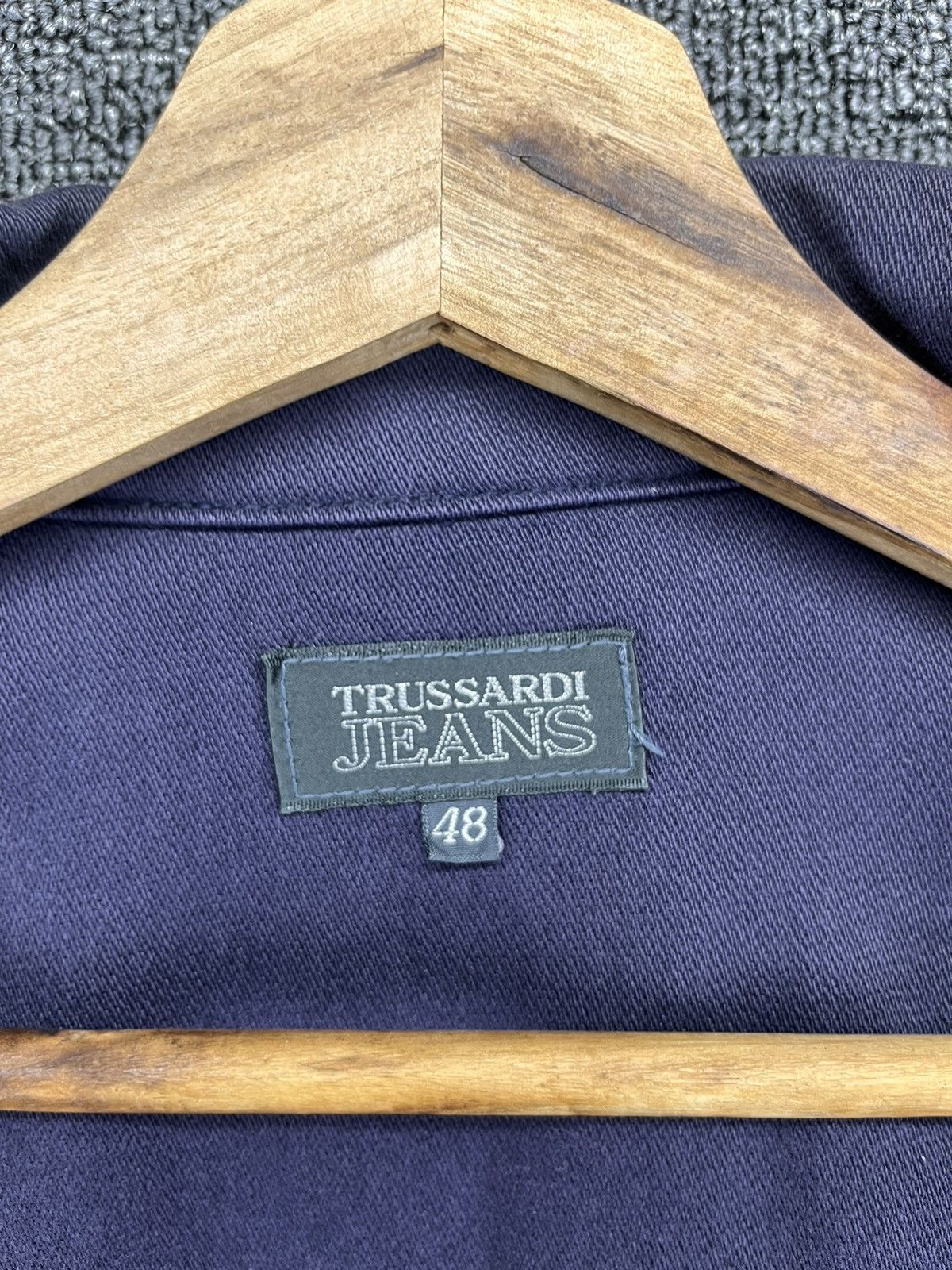 Trussardi Vintage Trussardi Jeans Luxury Rare Zip Up Jacket Size US L / EU 52-54 / 3 - 6 Thumbnail