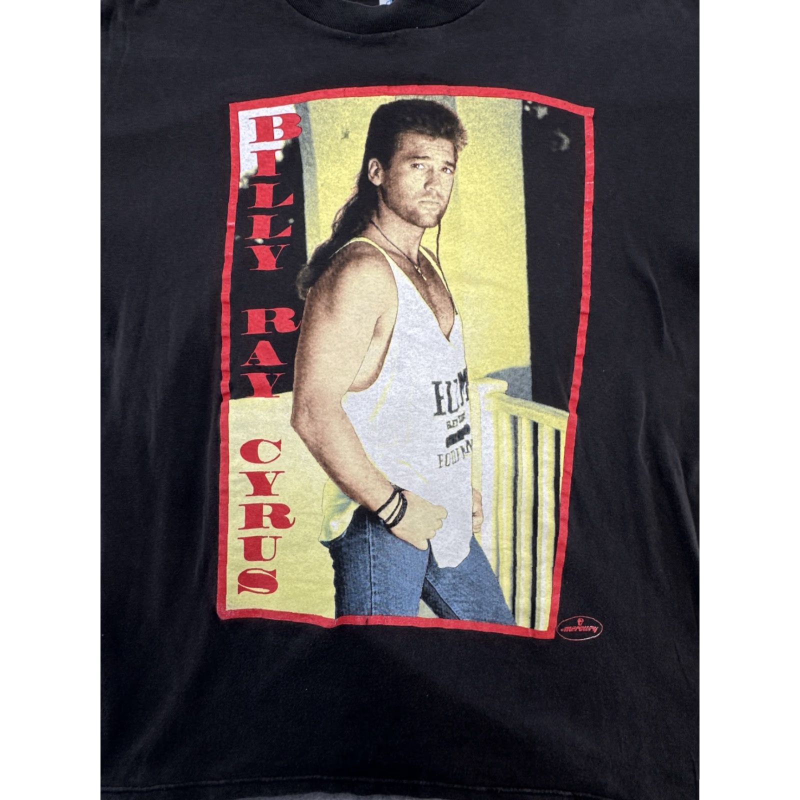 X-LARGE VINTAGE Billy Ray Cyrus I Aint Your Dog No More 90s Tee X Large Shirt Mens XL Black Cotton 90s Shirt Size US XL / EU 56 / 4 - 3 Thumbnail