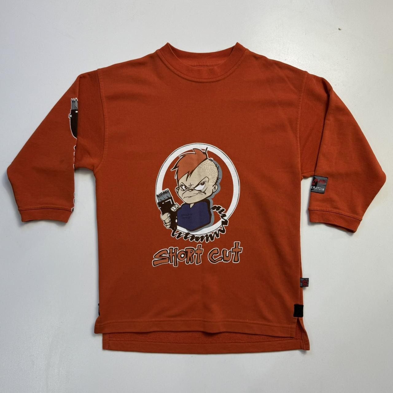 Vintage Bad + Mad Vintage Long Sleeve T-shirt Men's Size SOrange Size US S / EU 44-46 / 1 - 1 Thumbnail
