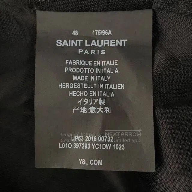Yves Saint Laurent Yves Saint Laurent Leather Jacket Size 48. Size US M / EU 48-50 / 2 - 5 Thumbnail