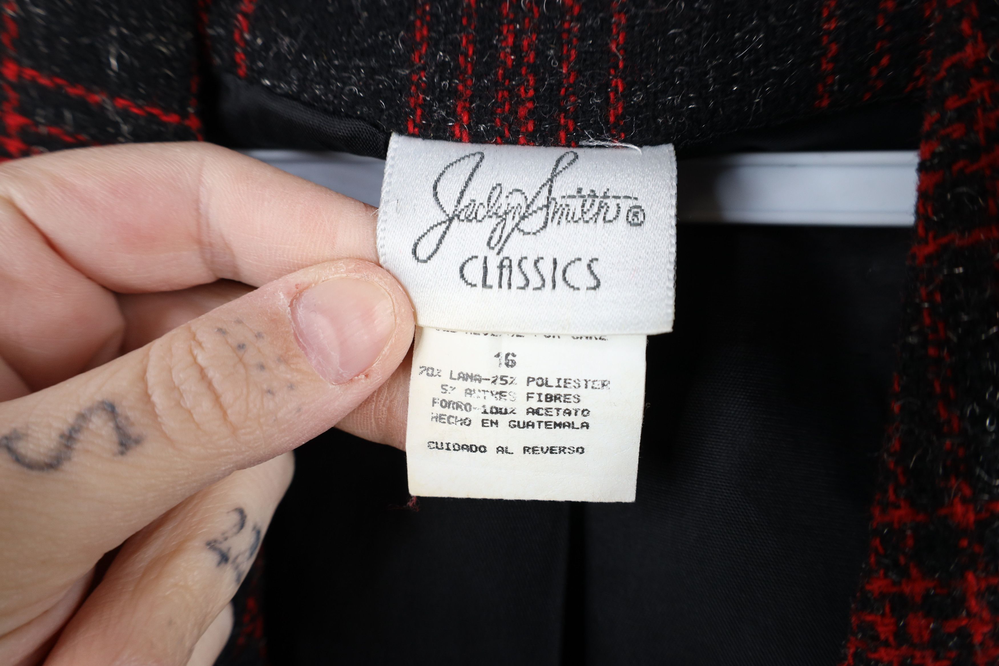 Vintage Vintage 90s Streetwear Button Blazer Suit Coat Jacket Plaid Size XXL / US 16-18 / IT 52-54 - 6 Thumbnail