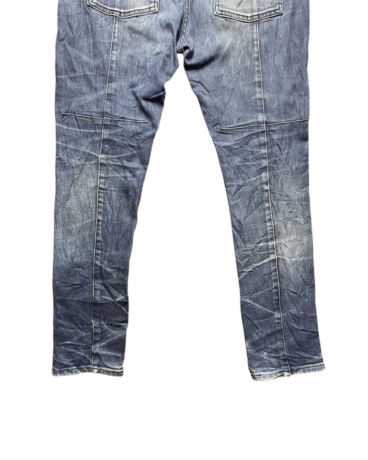 Beams Plus × Hysteric Glamour × Japanese Brand Vintage Beams Co Ltd Faded Distress Skinny Jeans Size US 32 / EU 48 - 6 Thumbnail
