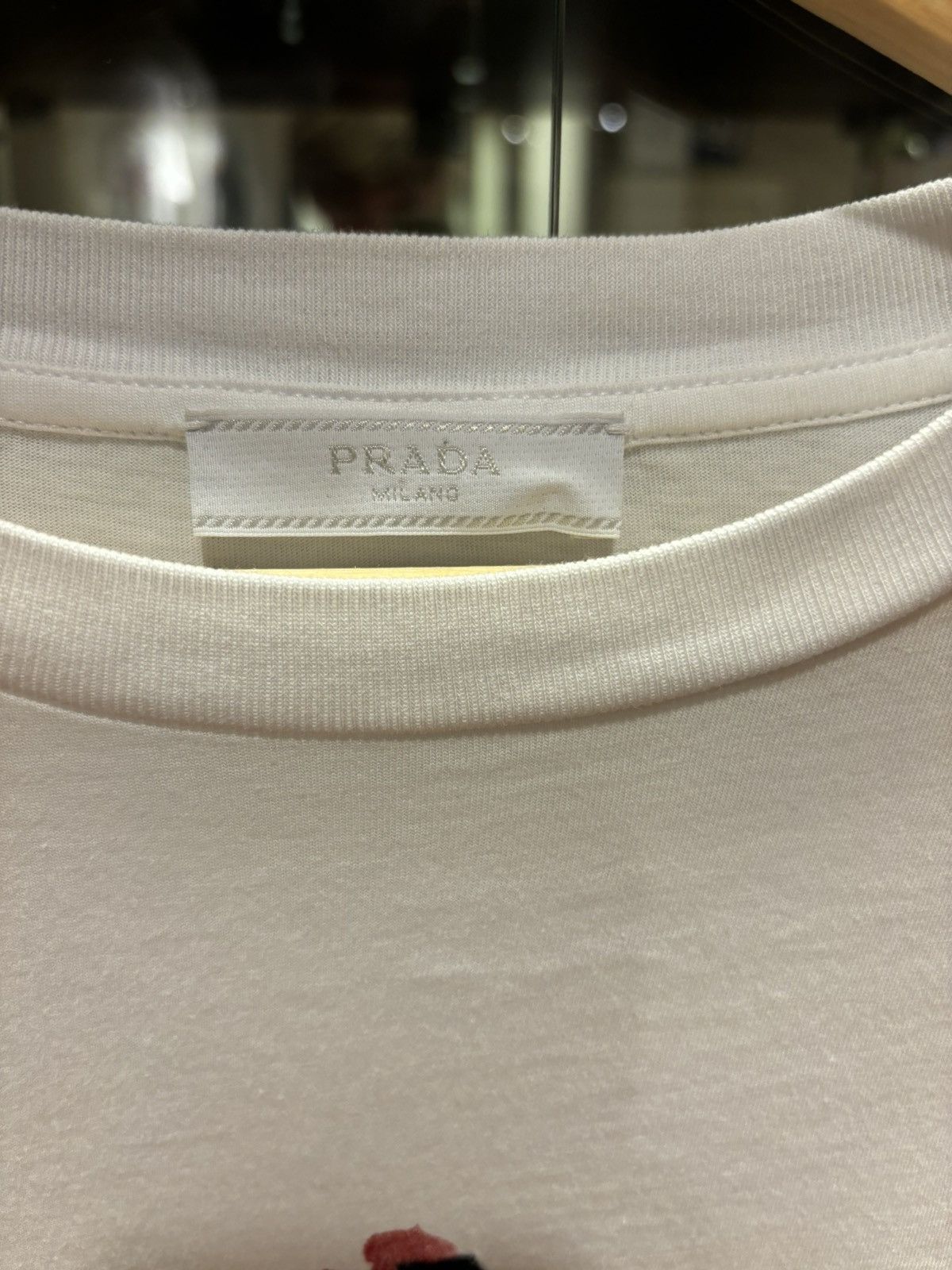 Prada Prada Milano 3D logo shirt white Size US XL / EU 56 / 4 - 3 Thumbnail