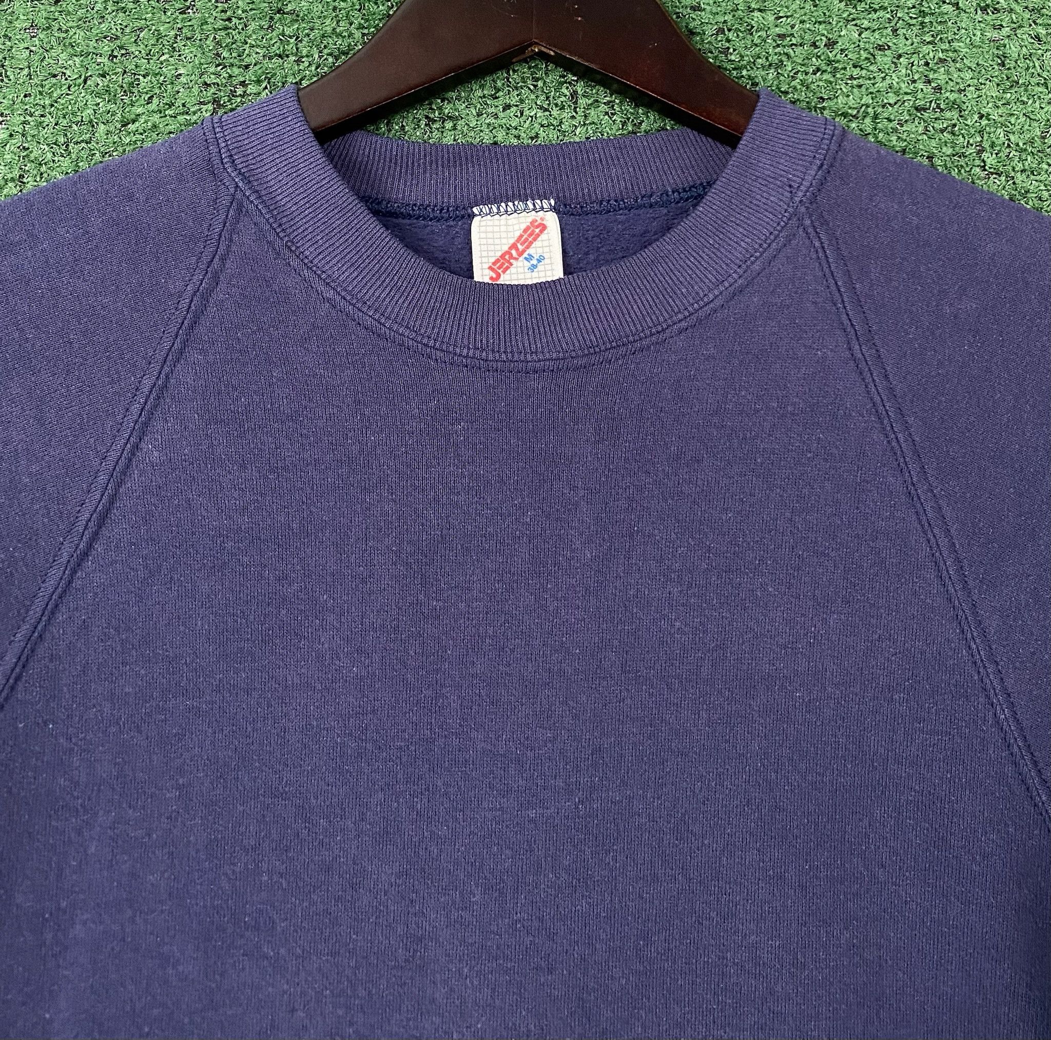 Jerzees 90’s Jerzees Faded Blank Navy Blue Sweatshirt Men’s Small Size US S / EU 44-46 / 1 - 2 Thumbnail