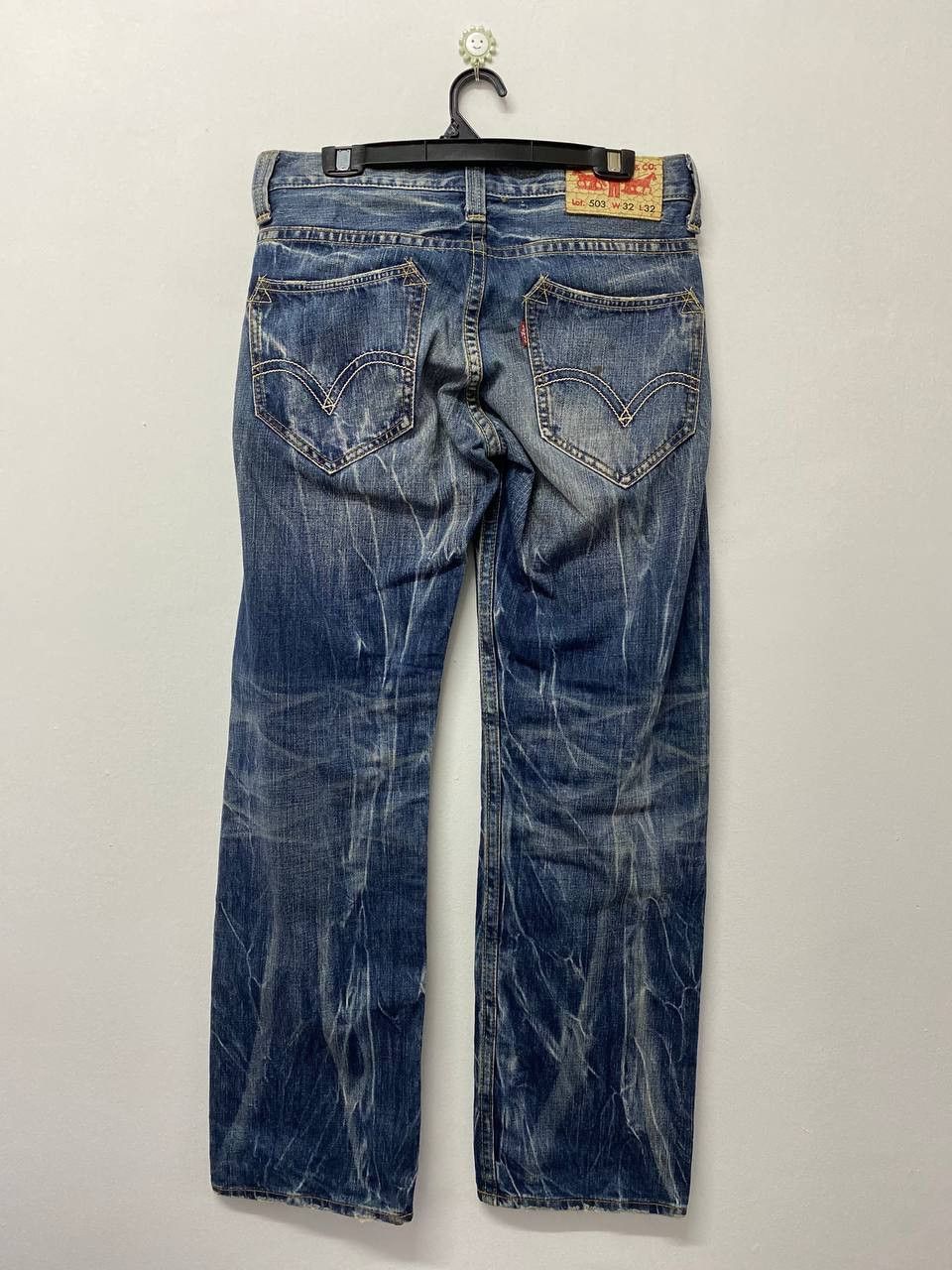 Levi's vintage levis 503 very nice faded design denim Size US 34 / EU 50 - 6 Thumbnail