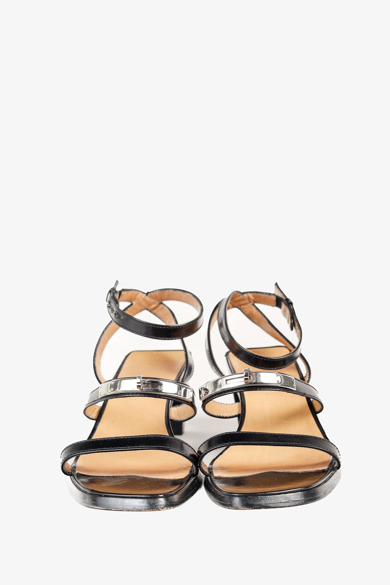 Hermes Hermes Leather Kelly Buckle Tapered Heel Leather Sandal Size US 6.5 / IT 36.5 - 2 Thumbnail