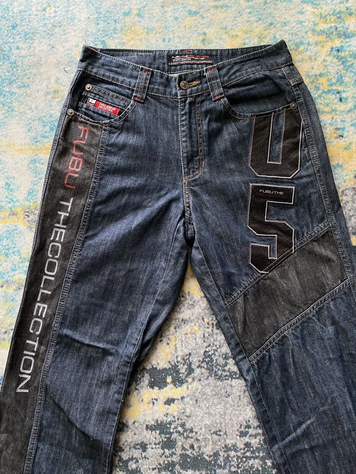Fubu × JNCO × Southpole Baggy Jeans Fubu Wide Leg Hip Hop Y2k Jnco Style Size US 31 - 2 Thumbnail