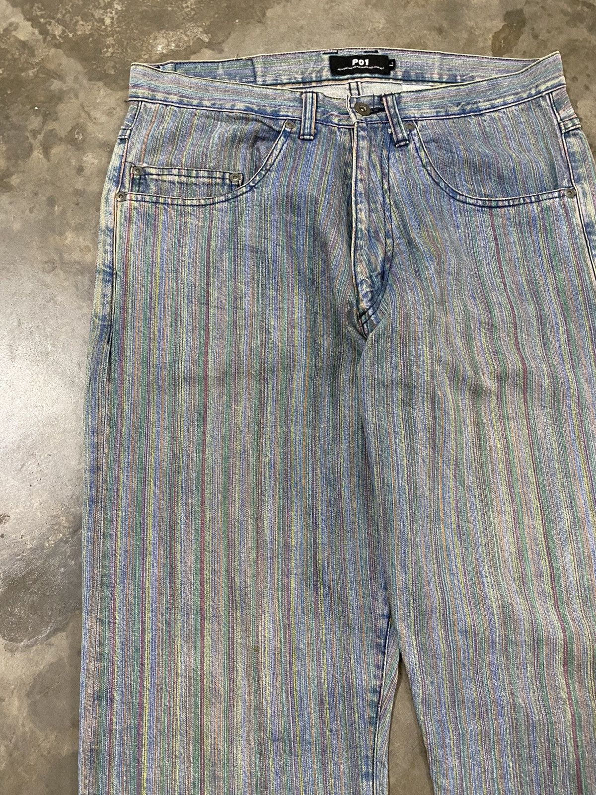 Hysteric Glamour × If Six Was Nine × Tornado Mart Baggy Jeans P01 Multicolour Jeans Thread @243 Size US 32 / EU 48 - 3 Thumbnail