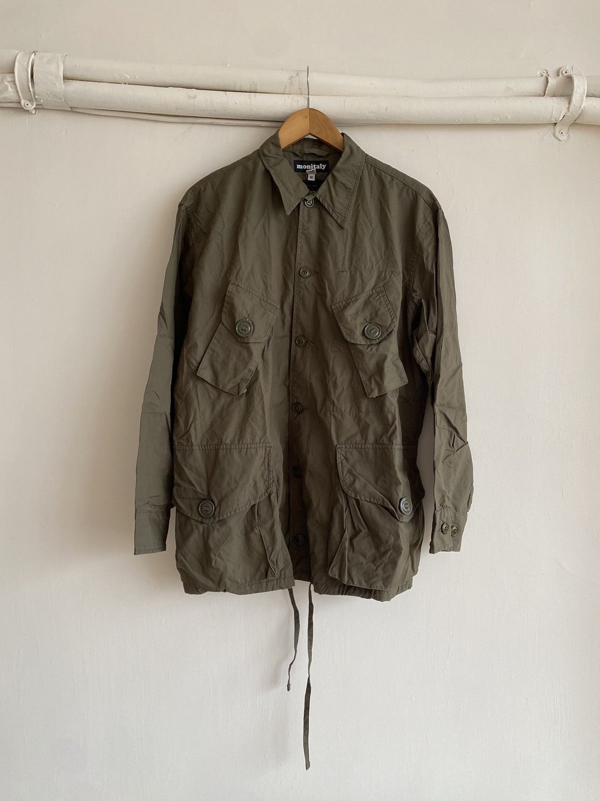 image of Monitaly Military Shirt Kapital Rrl 45R Engineered Garments in Olive, Men's (Size Medium)