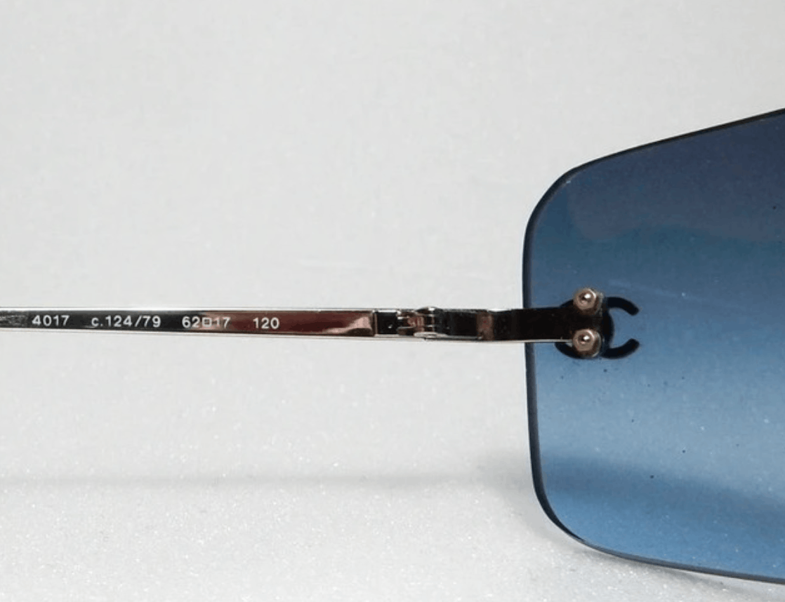 Chanel Chanel Sunglasses 🇺🇸 TAX FREE 4017 Rhinestone Rimless CC Size ONE SIZE - 7 Thumbnail