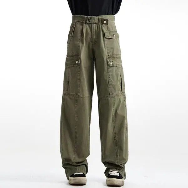VIBE Green High Street Vintage Loose Jeans Size US 33 - 3 Thumbnail