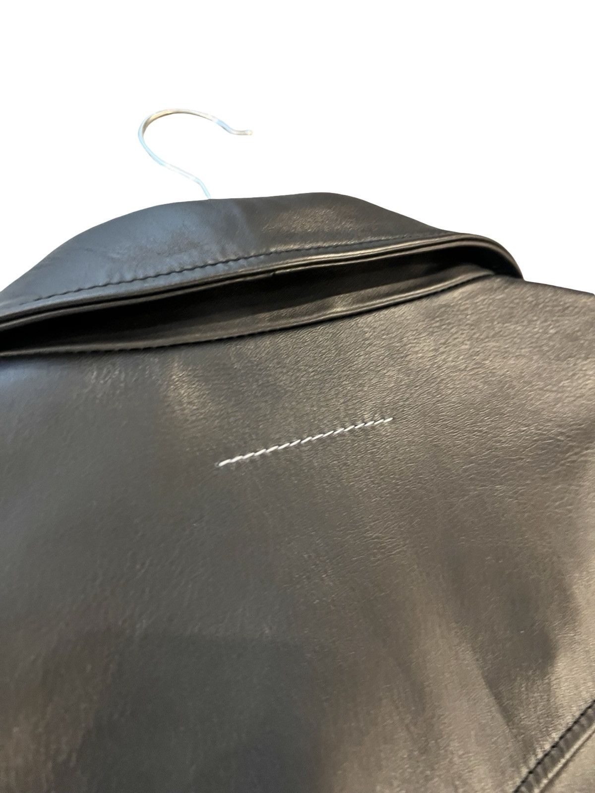 Maison Margiela Leather sports jacket with brooch pins Size US L / EU 52-54 / 3 - 4 Thumbnail