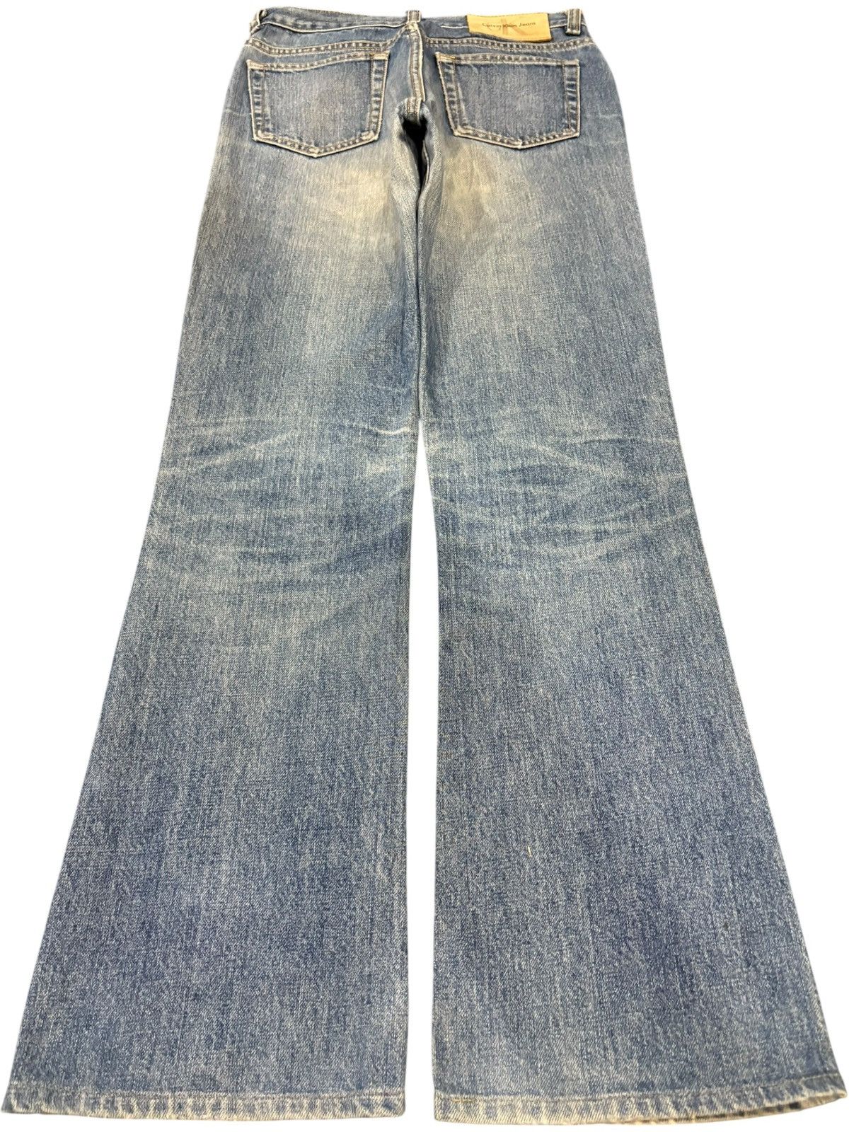 Calvin Klein Vintage Calvin Klein Distressed Flare Jeans Size 27" / US 4 / IT 40 - 2 Thumbnail