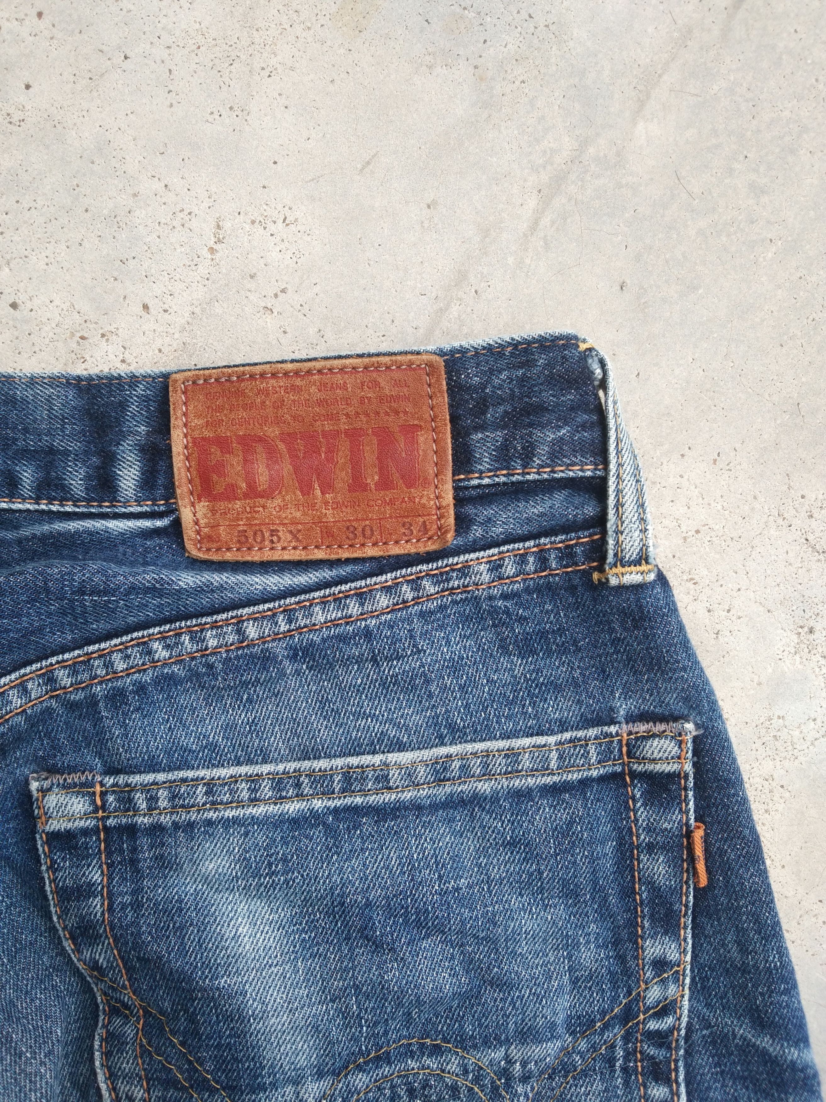 Japanese Brand Vintage Edwin Japanese Selvedge Redline Distressed Jeans Size US 30 / EU 46 - 4 Thumbnail