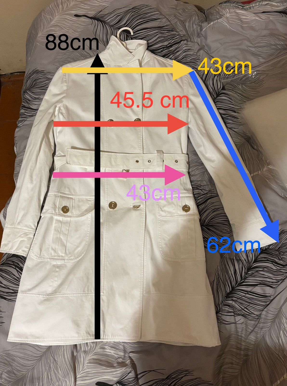 Versace Jeans Couture Versace Jeans Couture White Jacket Women’s Size S Size S / US 4 / IT 40 - 2 Thumbnail