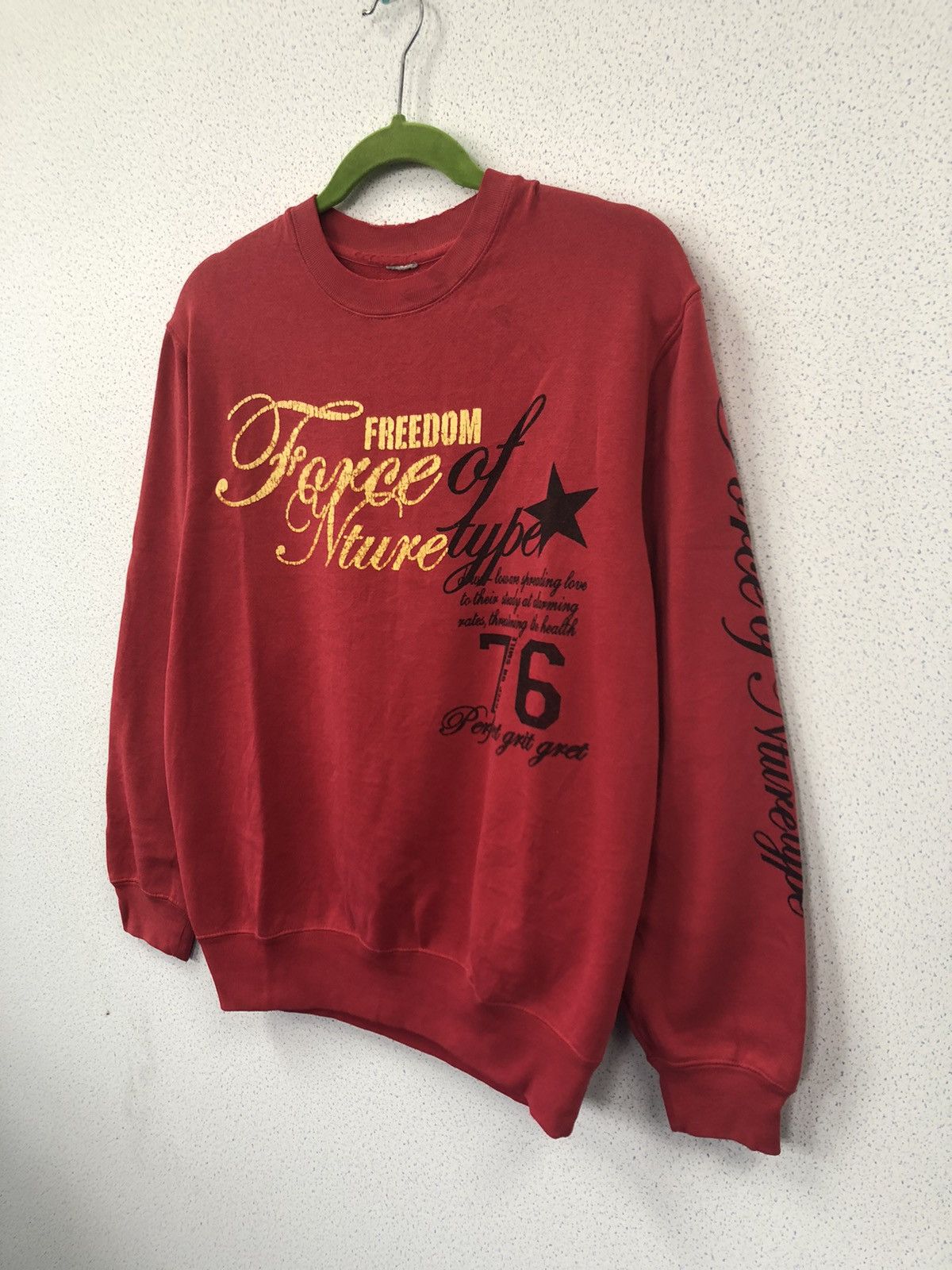 Vintage Unbranded Red USA Sweatshirt Size US M / EU 48-50 / 2 - 4 Thumbnail