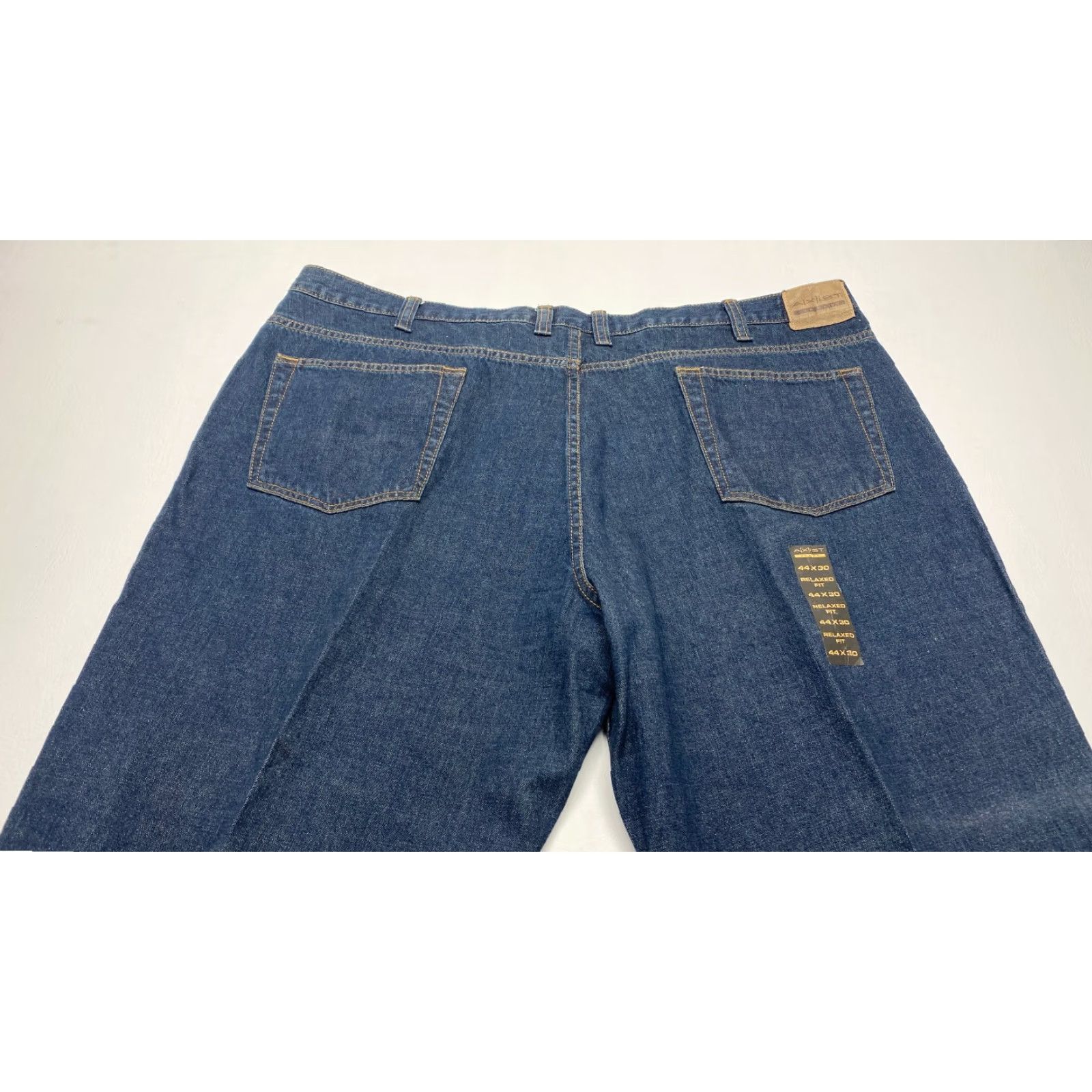 Denime VINTAGE NEW Mens Jeans 44x25 Axist Classic Blue Denim Relaxed Fit 100% Cotton NWT 7704 Size US 44 / EU 60 - 7 Thumbnail