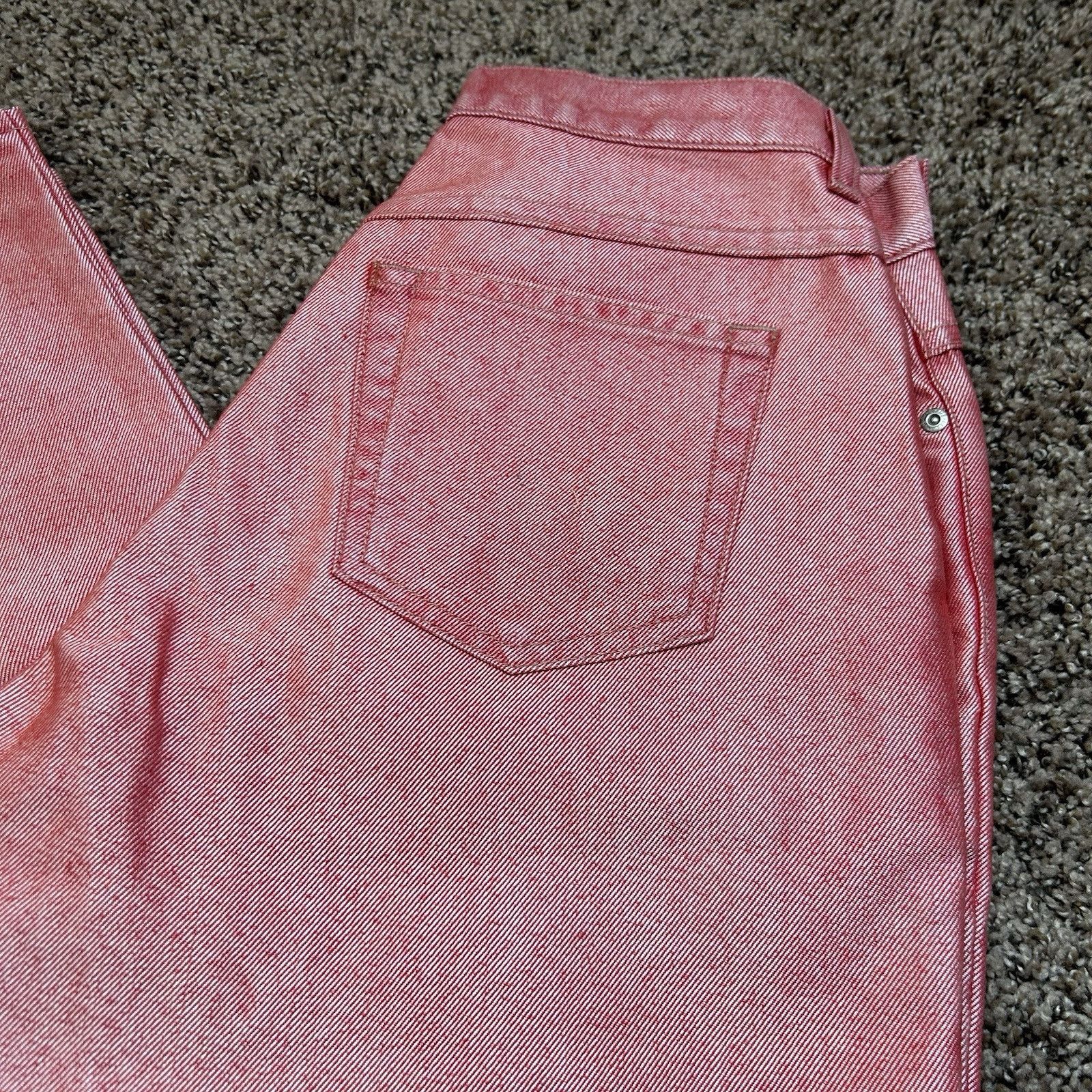 Other Vintage Reflect Jeans Red/Pink Metallic Womens Size 6 Size 28" / US 6 / IT 42 - 7 Thumbnail