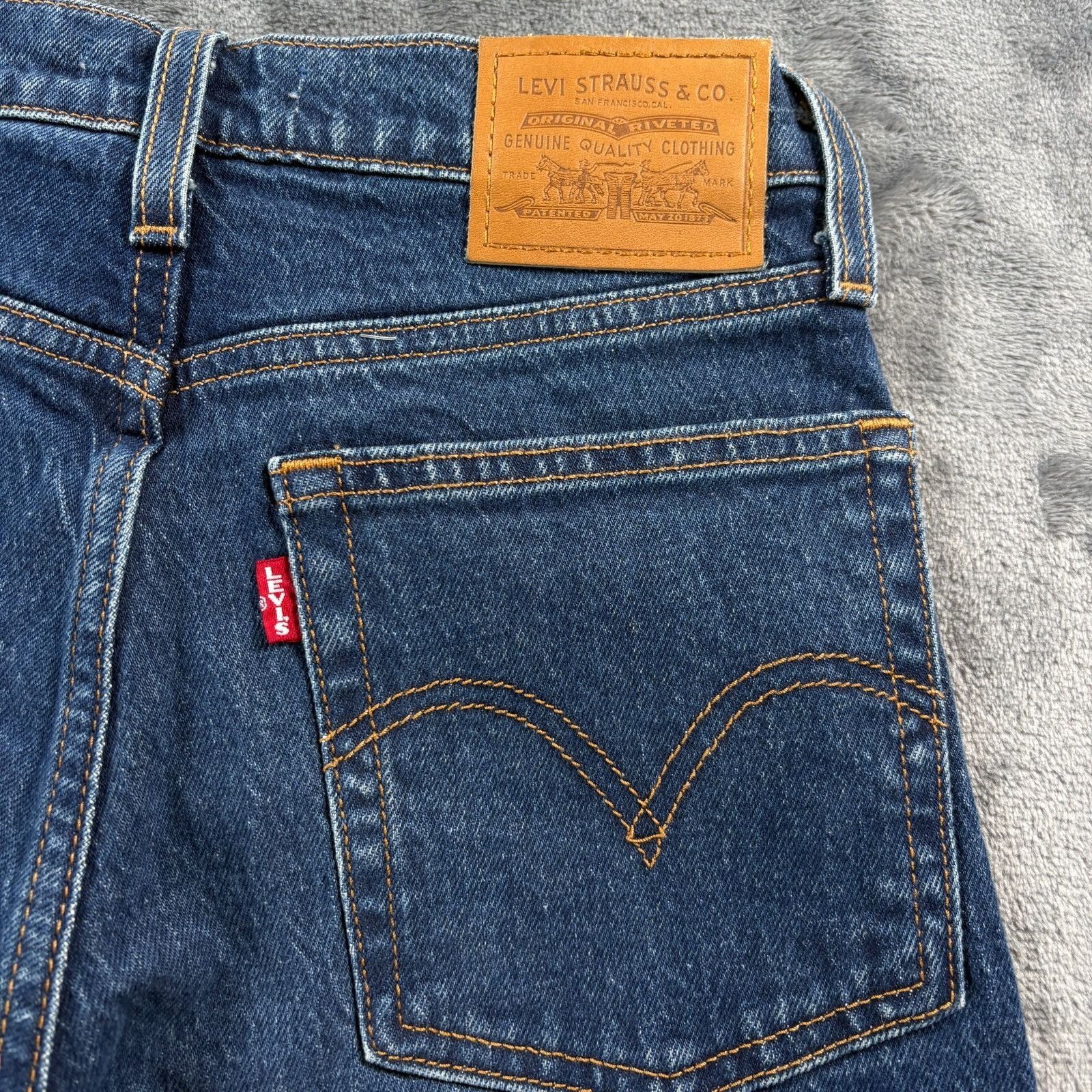 Levi's Levi’s Wedgie Straight Women’s 23x28 Blue Denim Jeans NWT $9 Size 23" - 3 Thumbnail