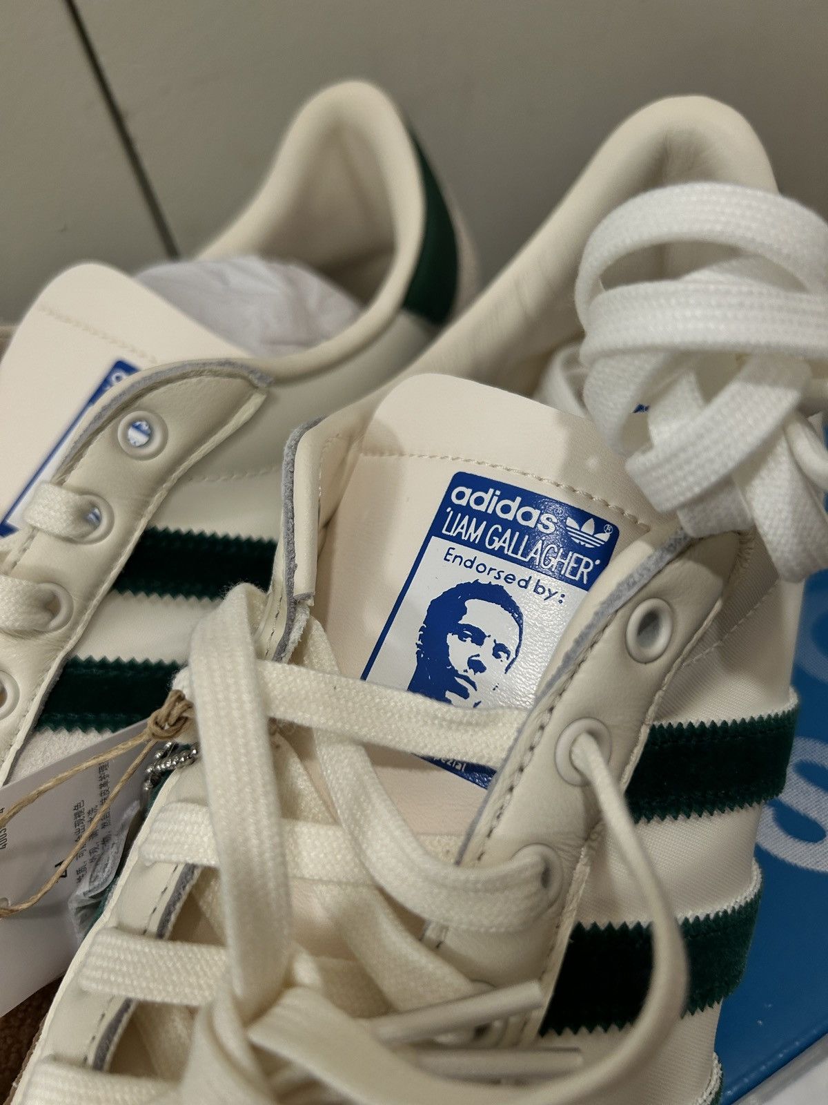 Adidas Size 10 - adidas LG2 SPZL x Liam Gallagher Low Bottle Green Size US 10 / EU 43 - 7 Thumbnail