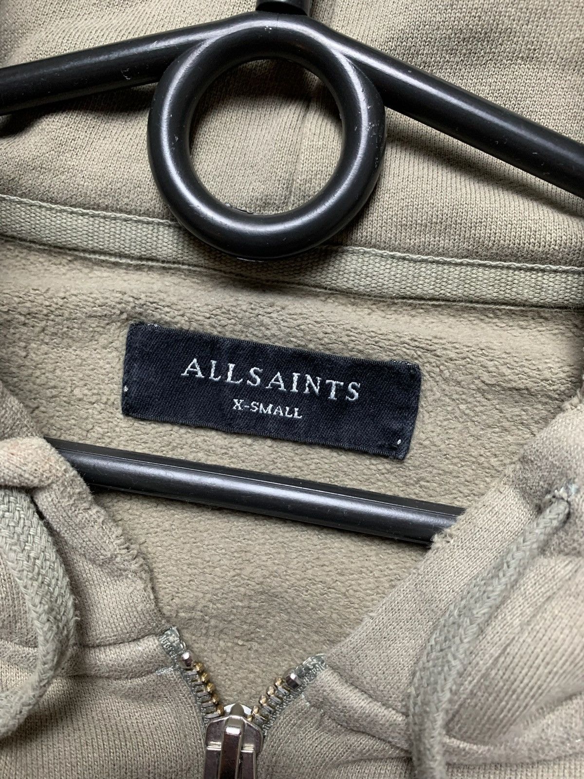 Allsaints × Vintage Vintage Allsaints logo zip hoodie size Xs distressed Size US XS / EU 42 / 0 - 9 Thumbnail