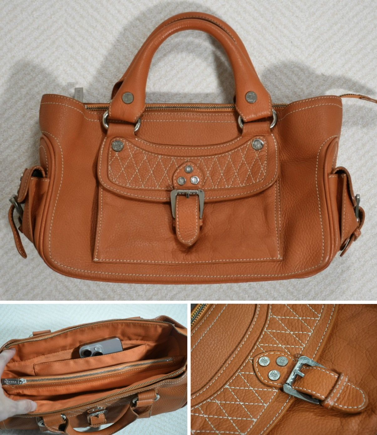Celine Celine Boogie Leather Bag/Handle Bag Size ONE SIZE - 1 Thumbnail