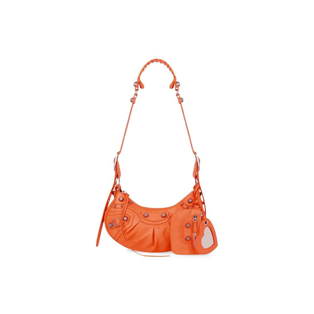 Balenciaga le cagole xs shoulder bag in lambskin leather in orange Size ONE SIZE - 1 Thumbnail