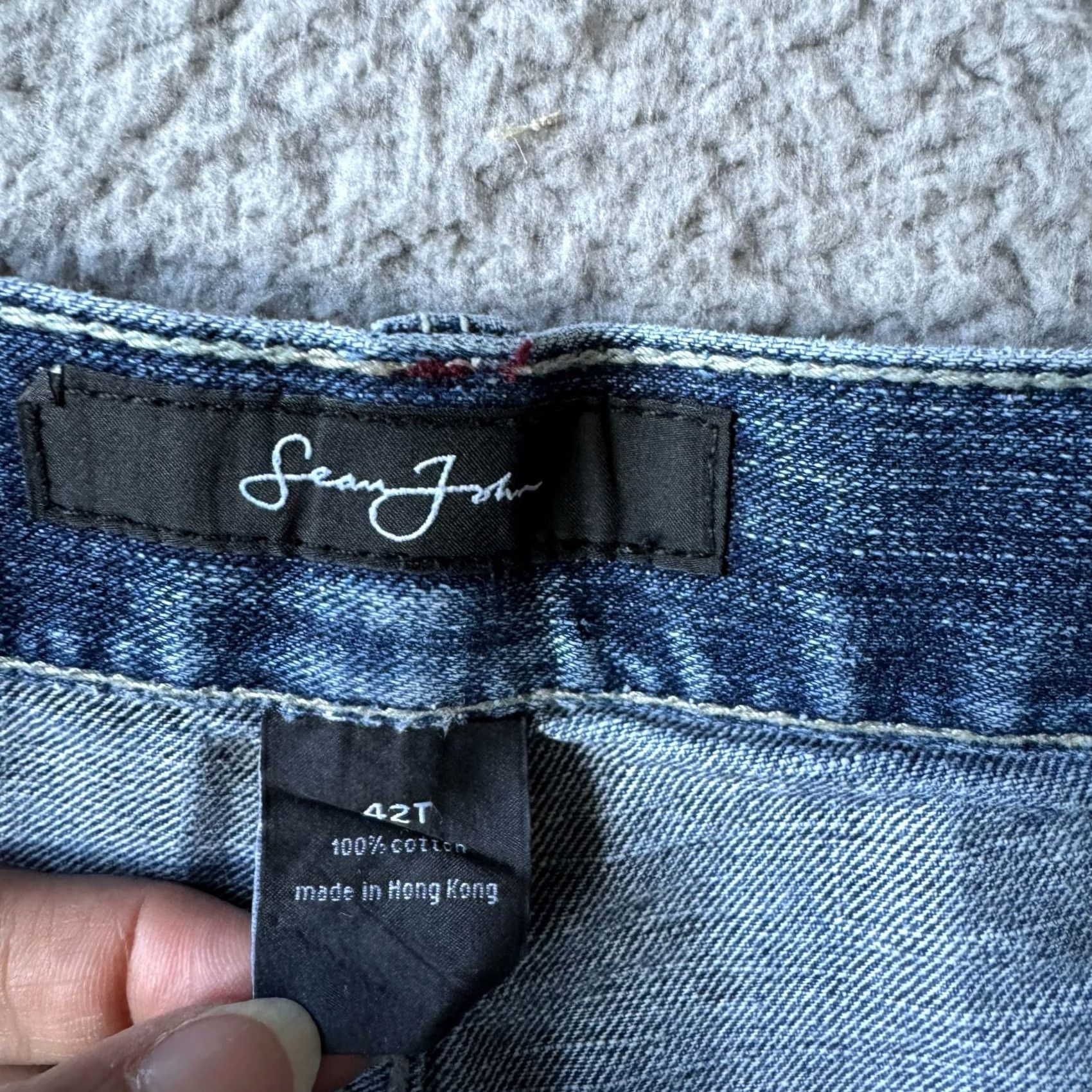 Sean John VINTAGE Sean John Jeans Mens 42 T Tall Blue Denim Straight Loose Hip Hop Grunge Special: 90s Theme Size US 42 / EU 58 - 3 Thumbnail