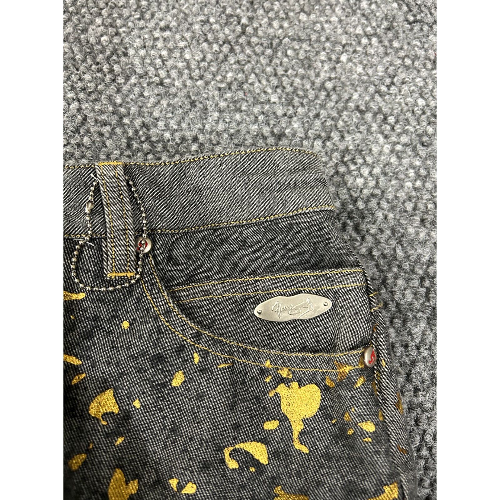 Vintage Johnny Blaze jeans Womens 10 Gray High Rise 5-Pocket Distressed Stretch Denim Hip Hop Vintage Modern Streetwear Slim Mom Fit Size 32" / US 10 / IT 46 - 5 Thumbnail
