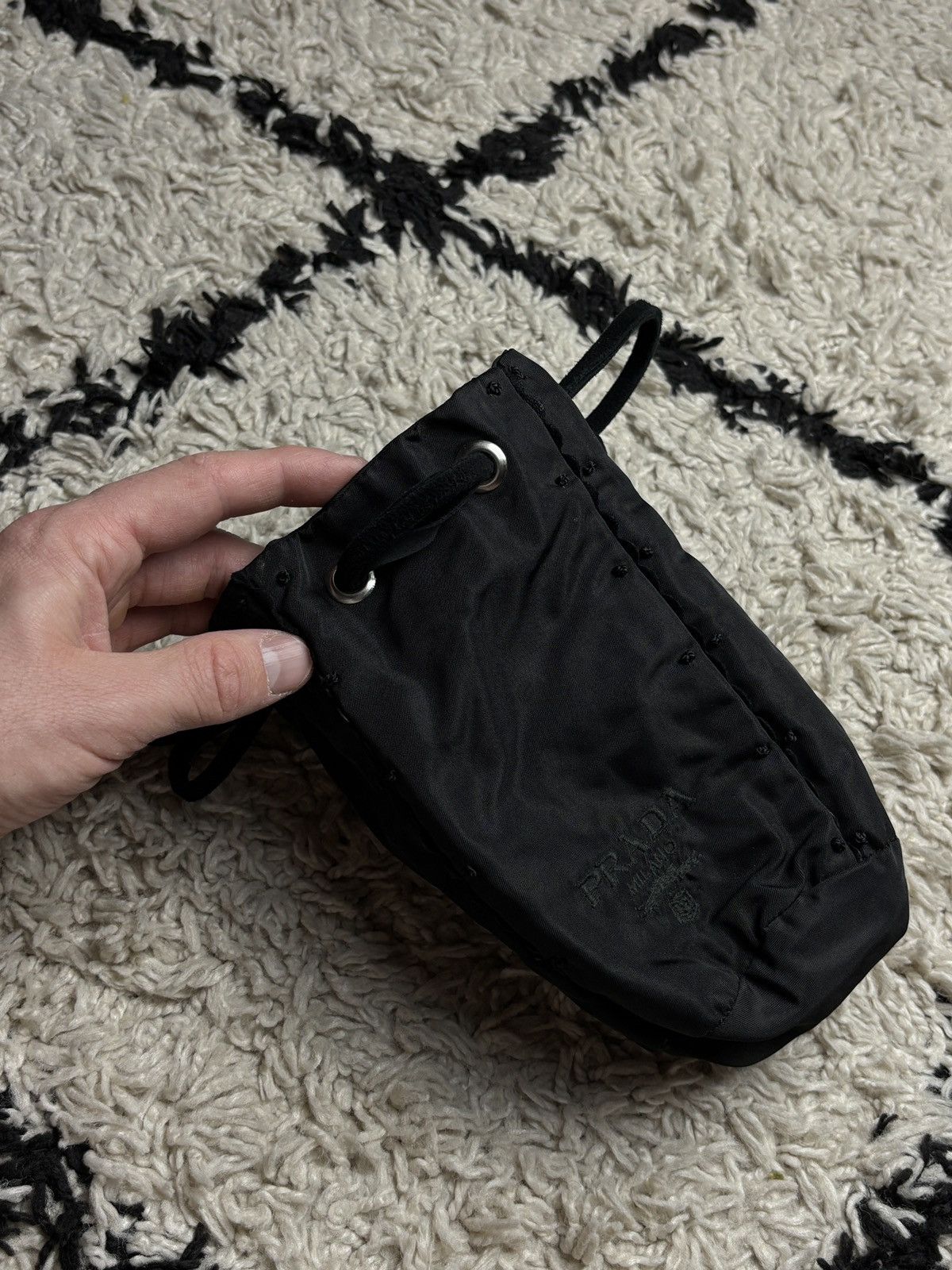 Prada Prada Vintage Mini Drawstring Bucket Bag Size ONE SIZE - 6 Thumbnail