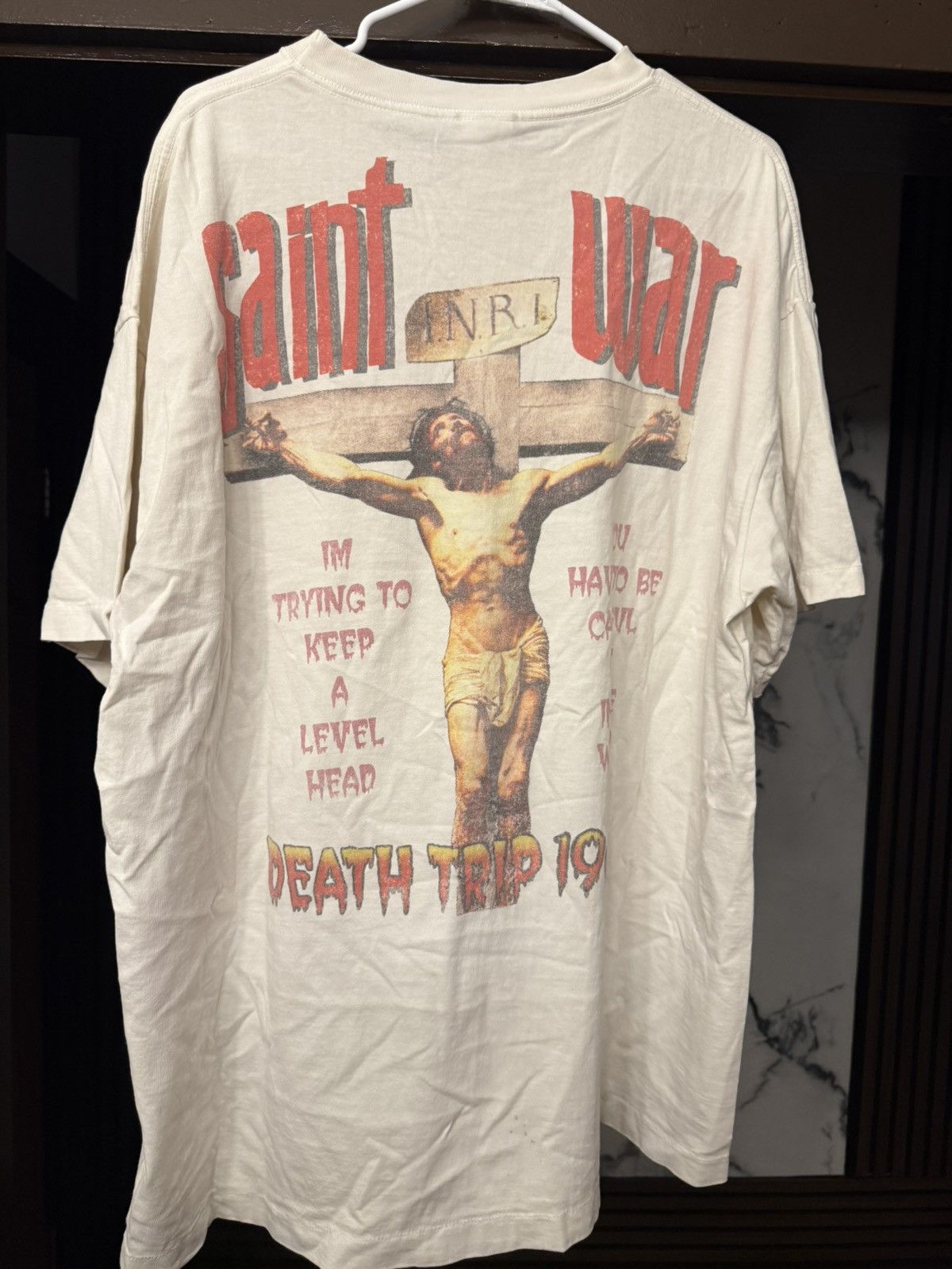 Saint Michael Saint Michael Saint War Death Trip Tee Size XXL Size US XXL / EU 58 / 5 - 4 Thumbnail