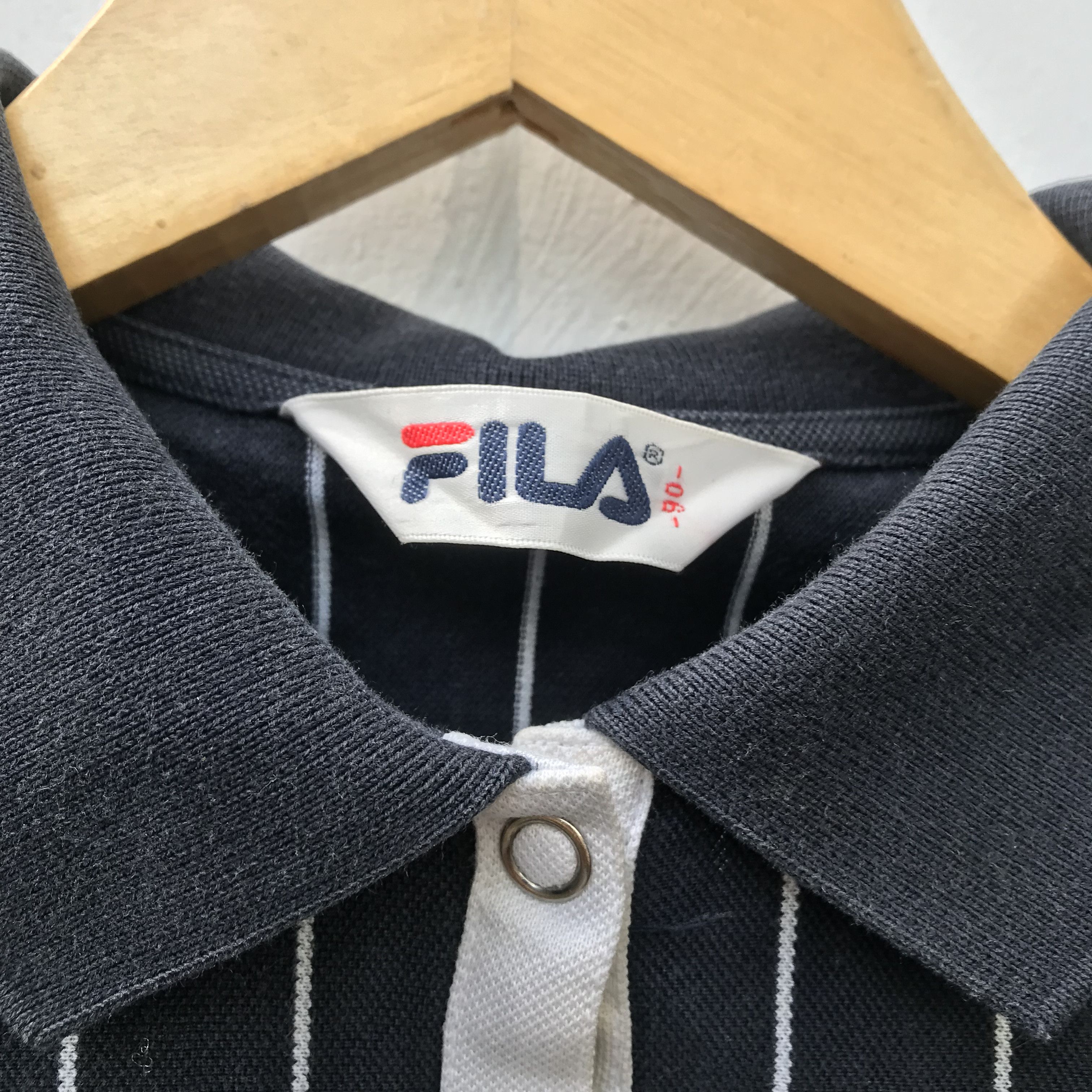 Fila Vintage Fila polo shirt black Bj Long Sleeves polo shirt Size US S / EU 44-46 / 1 - 5 Thumbnail