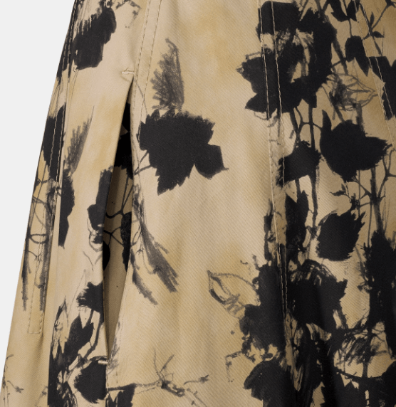 Dior o1w1db11225 427J68 Flared Mid-Length Skirt in Beige/Black Size 27" / US 4 / IT 40 - 3 Thumbnail