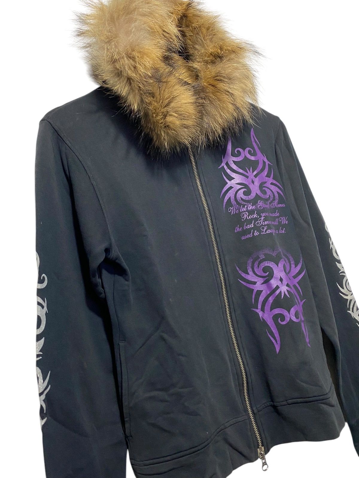 If Six Was Nine × Japanese Brand × Le Grande Bleu (L.G.B.) Vintage Spinash tribal tattoo fur hoodie Size US M / EU 48-50 / 2 - 4 Thumbnail