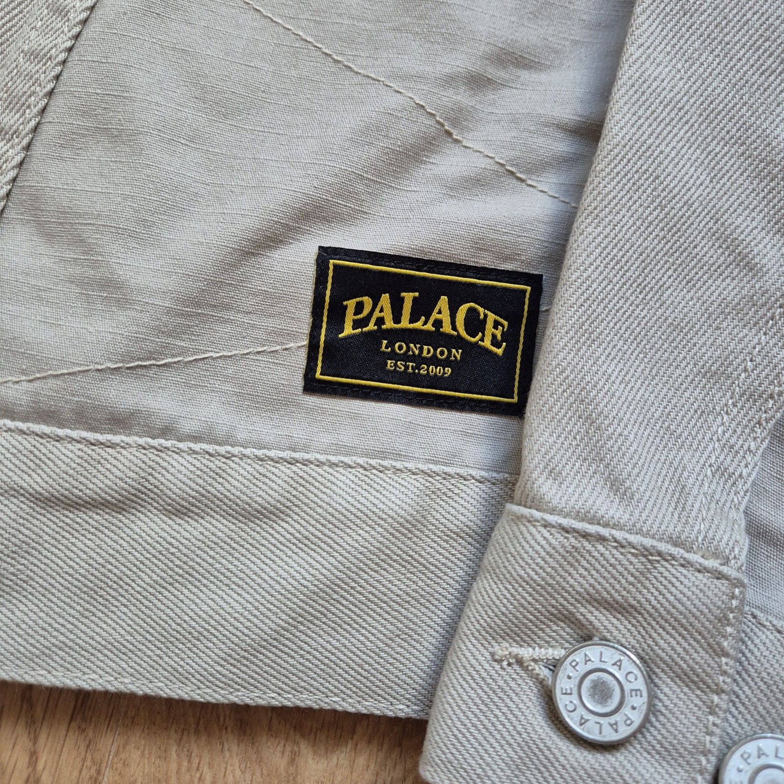 Palace Palace Panel Denim Jacket Stoney Grey Medium Brand New FW24 Size US M / EU 48-50 / 2 - 9 Thumbnail
