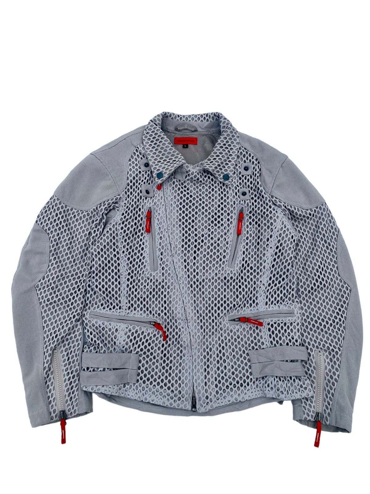 Japanese Brand Shiniciro Arakawa - Mesh Biker Jacket Size US M / EU 48-50 / 2 - 2 Thumbnail